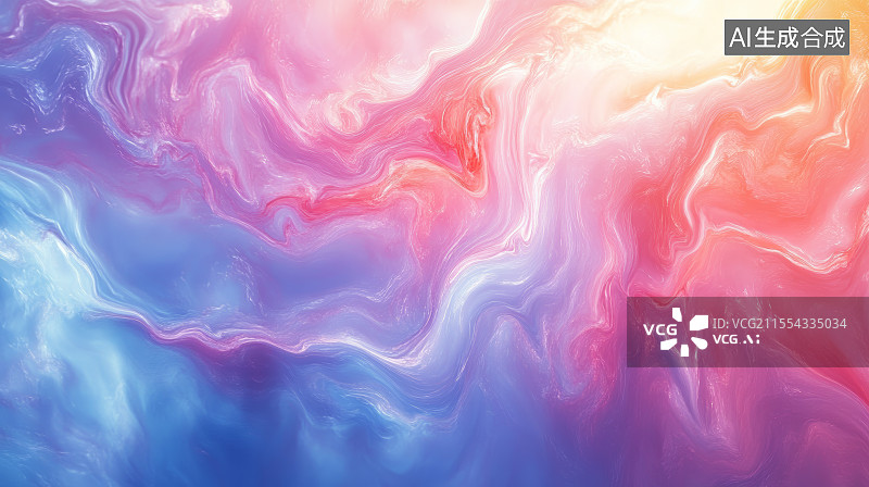 【AI数字艺术】炫彩流动的光影纹理图片素材