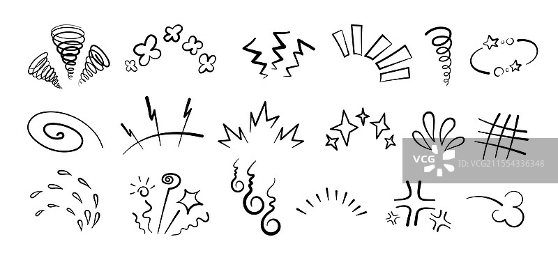 漫画或动漫漫画表情符号元素图形图片素材