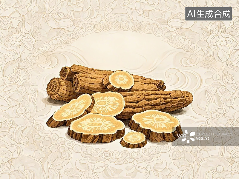 【AI数字艺术】中药材大黄图片素材