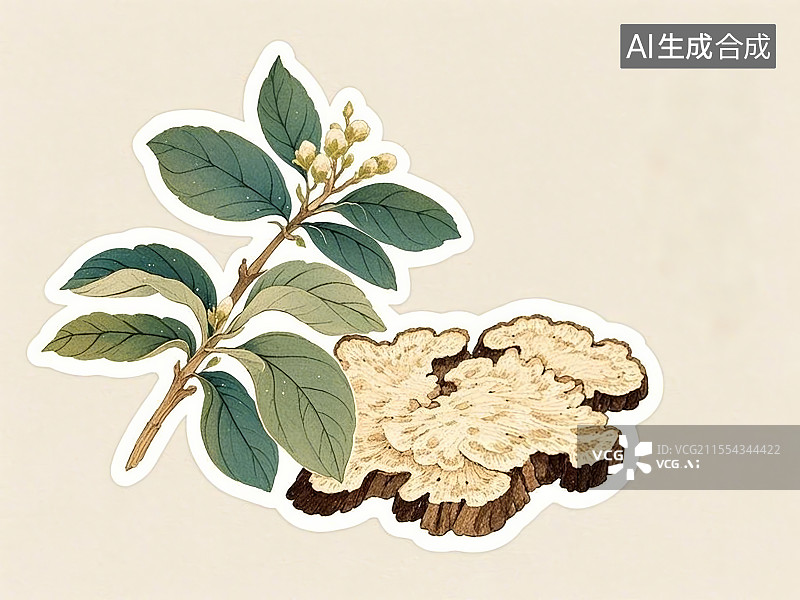 【AI数字艺术】中药材白术图片素材
