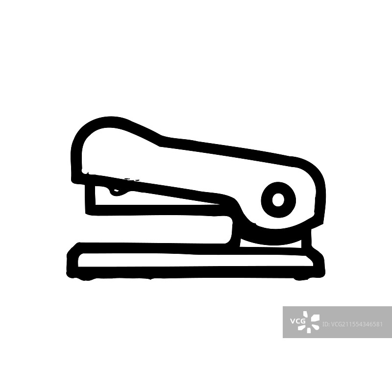 手绘办公订书机图标图片素材