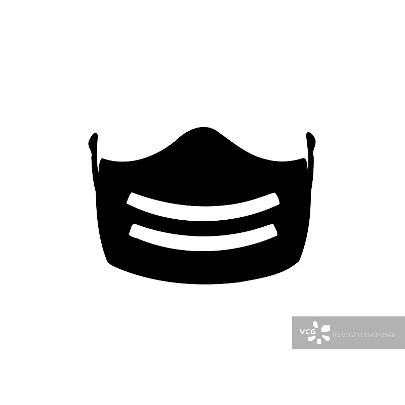 简单的黑色防护口罩图片素材