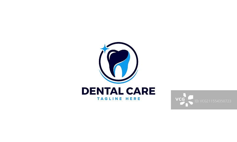 牙科护理标志设计模板图片素材