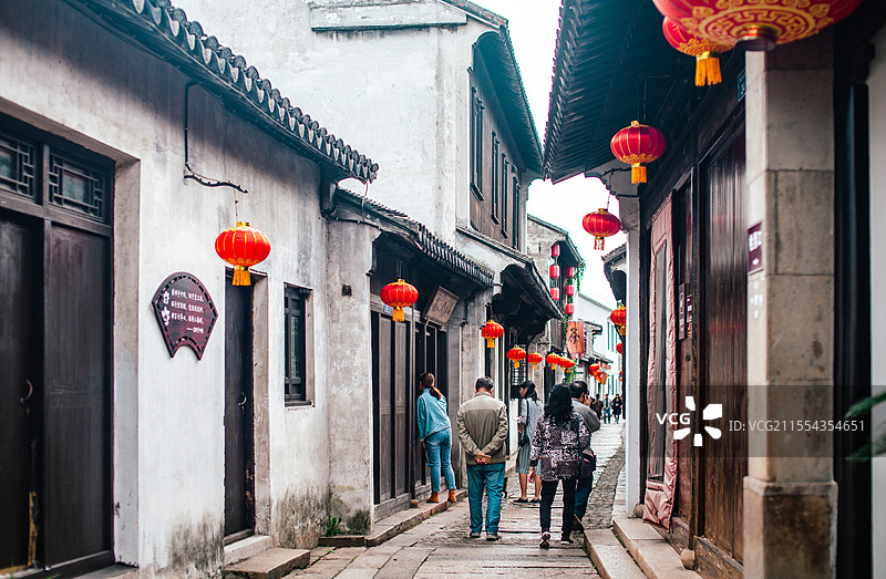 张家港恬庄古街建筑景观图片素材