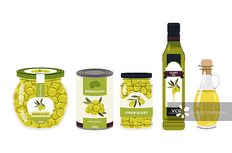 橄榄产品 橄榄油 铁罐 希腊小吃图片素材