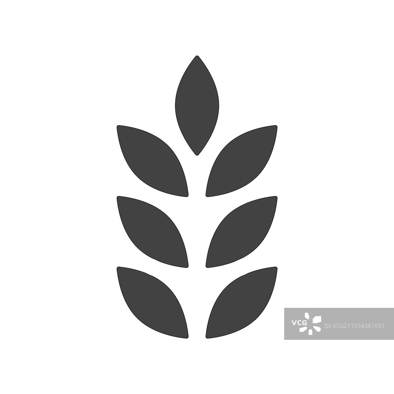 小麦面筋图标，背景为白色图片素材