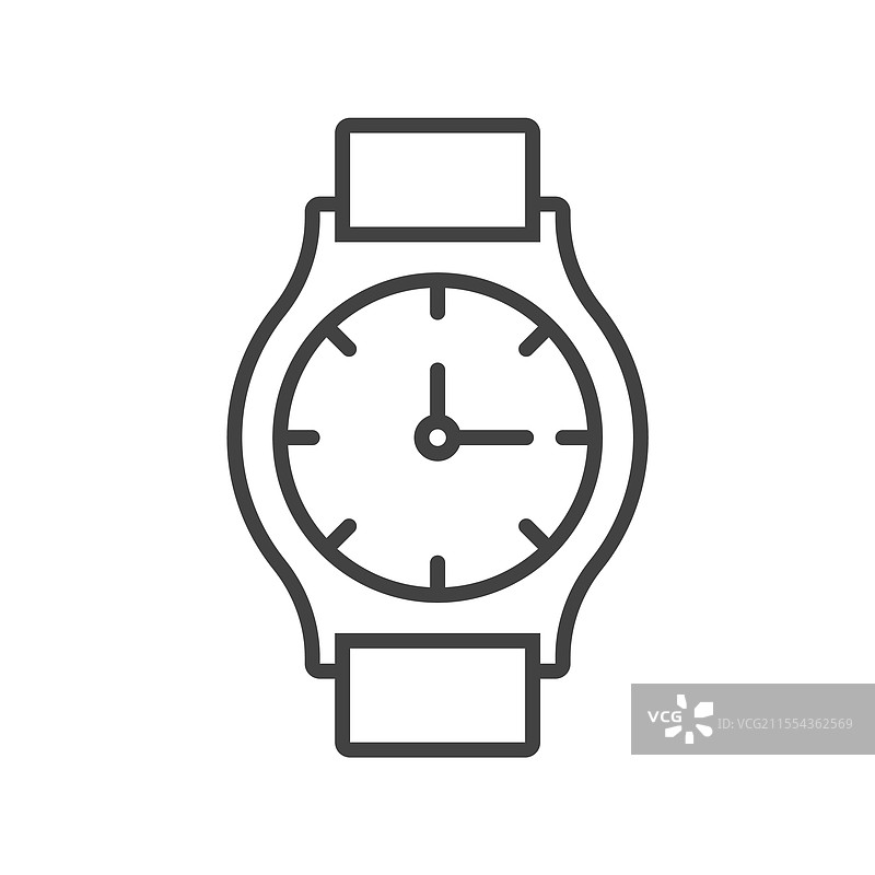 手表线条图标图片素材