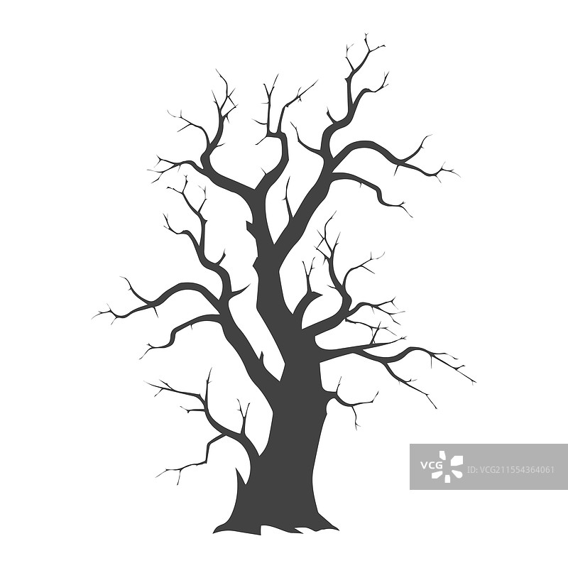 干树图标扁平设计图片素材