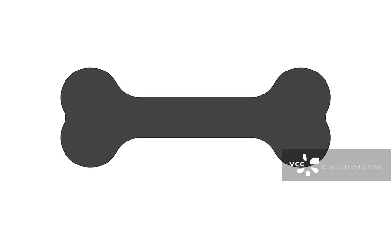 胫骨图标扁平设计图片素材