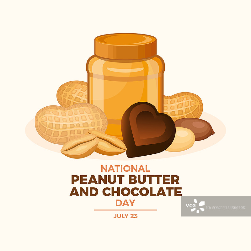 国家花生酱与巧克力日海报图片素材
