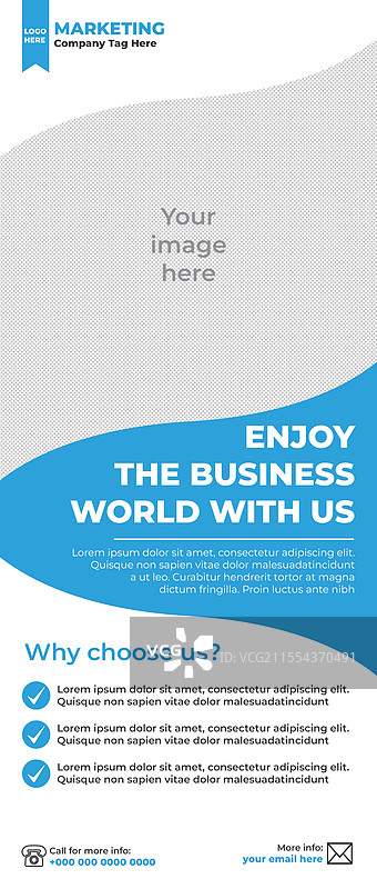 商业卷轴展示架设计横幅图片素材