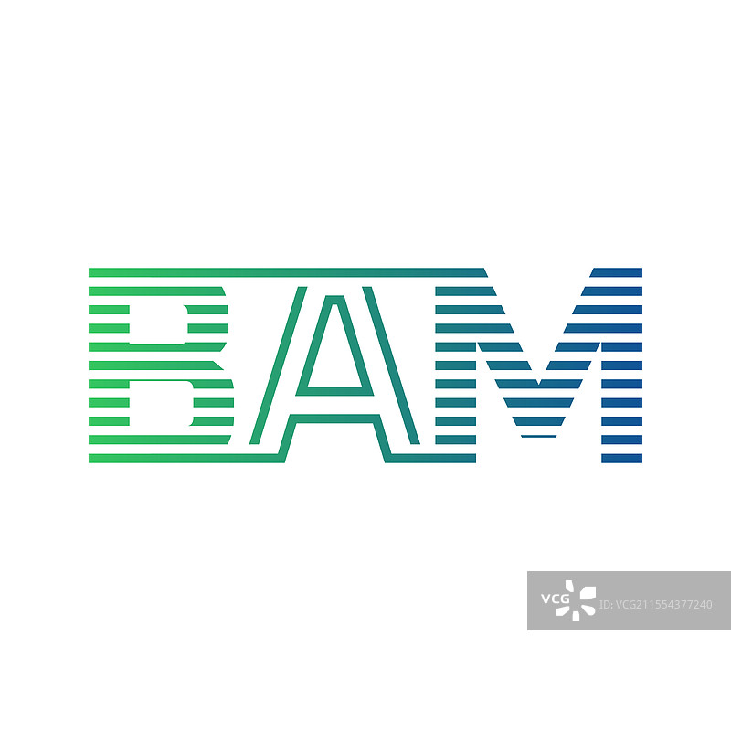 现代BAM标志设计，字母BAM，极简风格图片素材