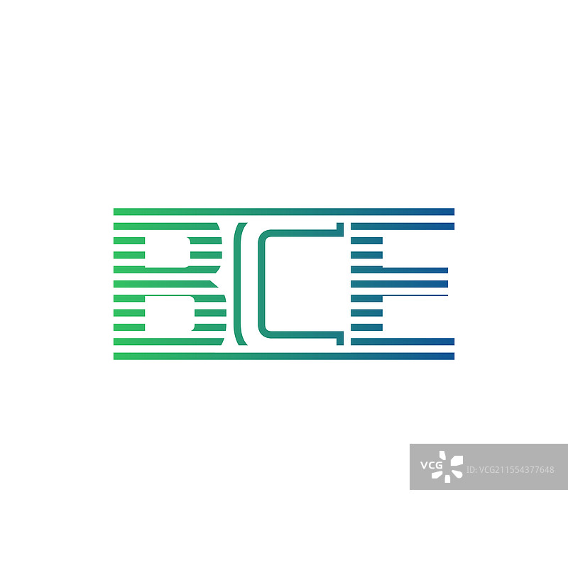 现代BCE字母标志设计，极简风格图片素材