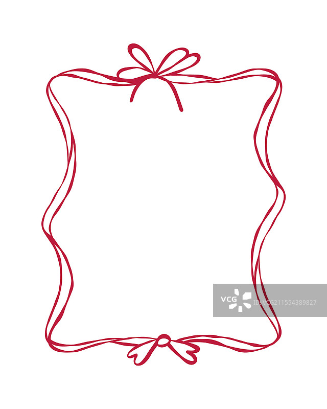 装饰性空框设计，配有丝带图片素材