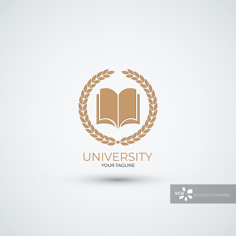 校园图标拼贴标志与大学教育图片素材