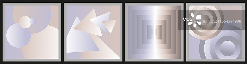 时尚封面设计，简单的重叠形状图片素材