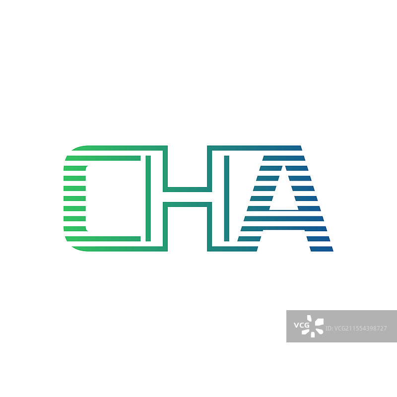 现代茶品牌标志设计，字母CHA，极简风格图片素材