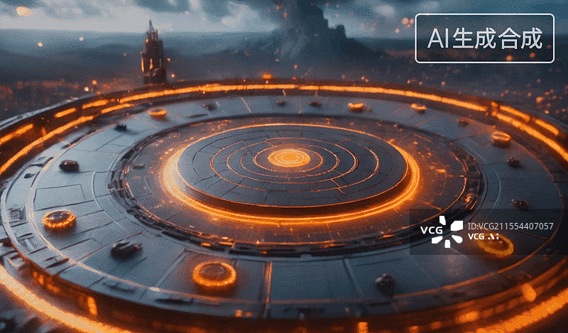 【AI数字艺术】未来之门图片素材