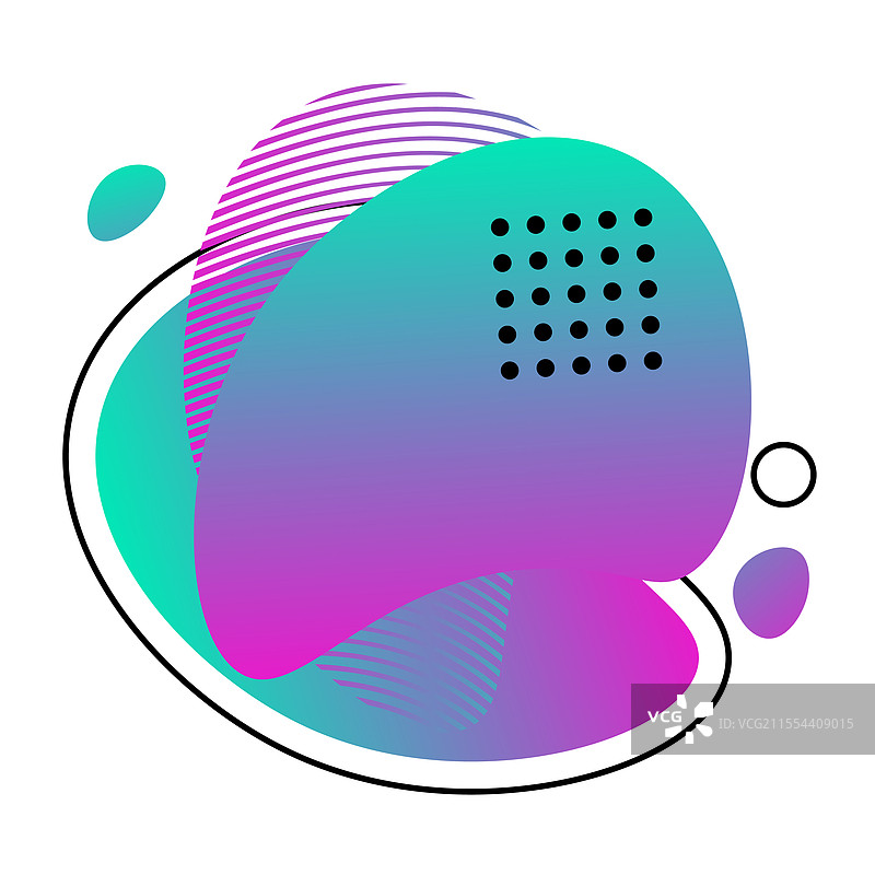 明亮的抽象变形虫形状渐变斑块图片素材