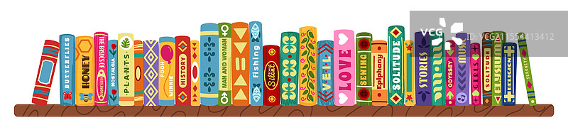 儿童阅读书架，孩子们的书架，图书馆图片素材