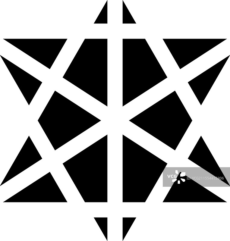 梅塔特隆立方体神圣几何图标黑色图片素材