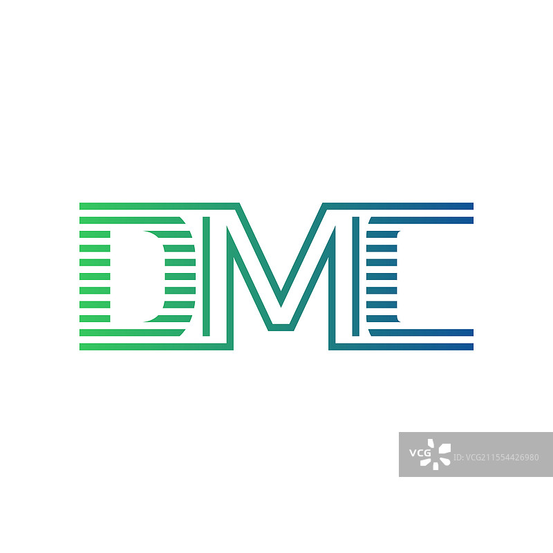 现代DMC标志设计，字母DMC，极简风格图片素材