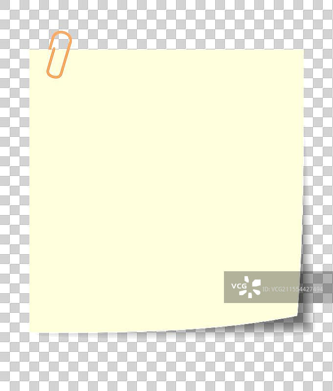 空白留白的便签纸张便利贴设计插画元素图片素材