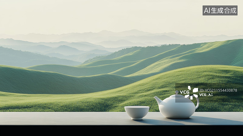 【AI数字艺术】中国茶文化，茶叶，茶，茶壶图片素材