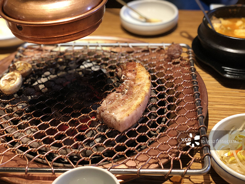 韩式烤肉 五花肉图片素材