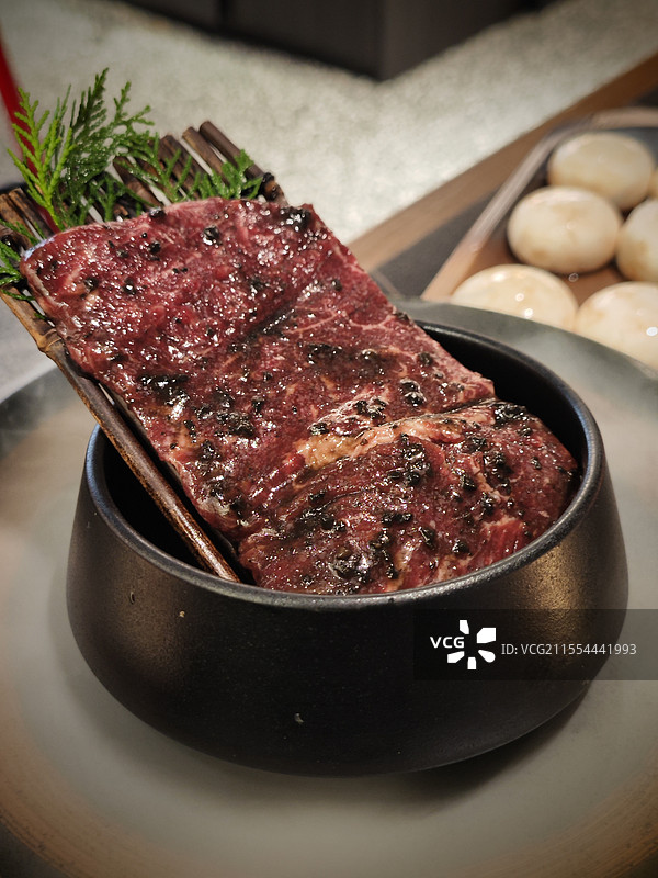 黑松露牛护心肉图片素材