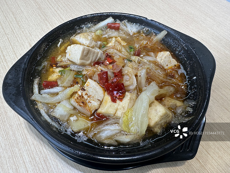 石锅酸菜豆腐图片素材