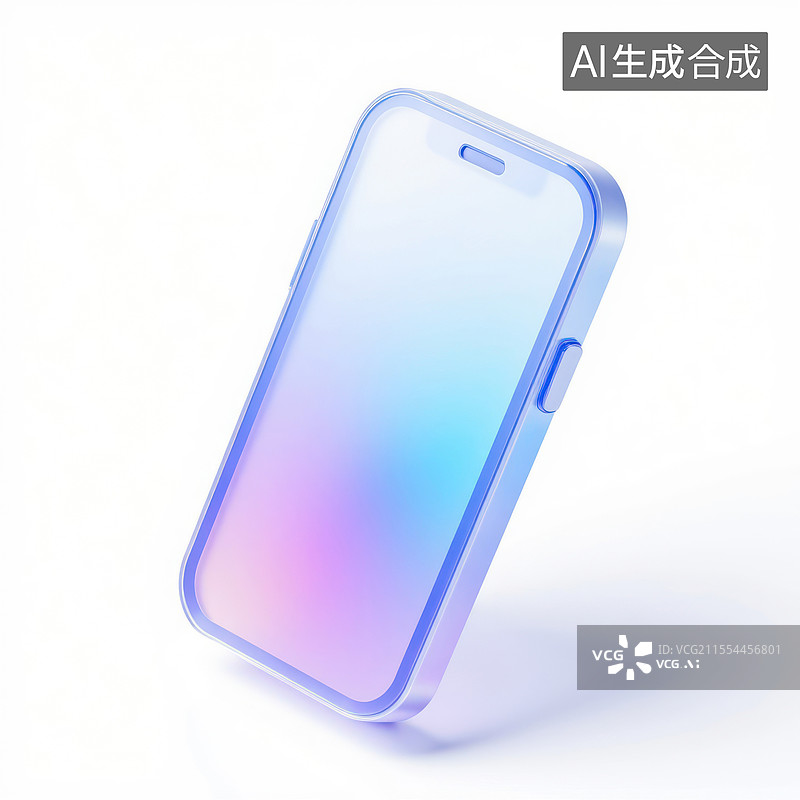 【AI数字艺术】科技感十足的手机展示，3D手机图标图片素材