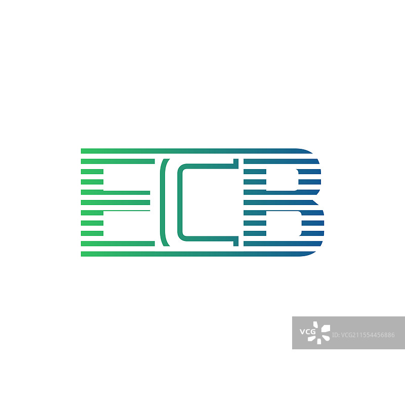 现代欧洲中央银行标志设计，字母ECB，极简风格图片素材