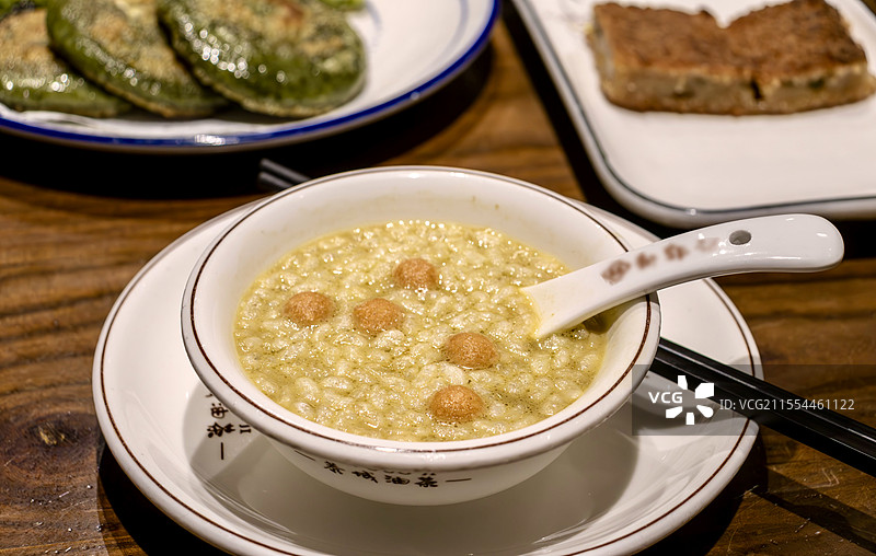 广西特色美食桂林恭城油茶图片素材