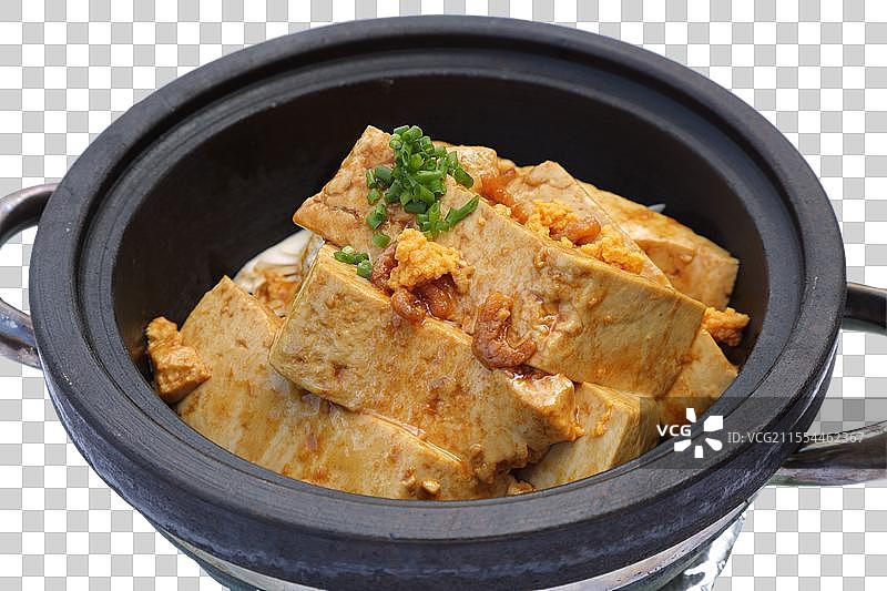 海胆石锅豆腐图片素材