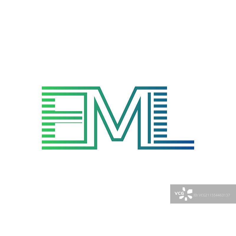 现代EML标志设计，字母EML，极简风格图片素材