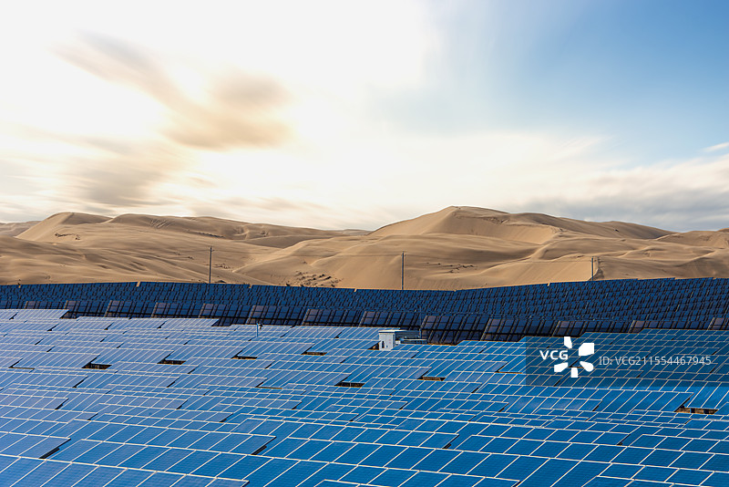 达拉特光伏治沙图片素材