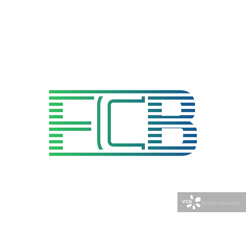 现代FCB标志设计，字母FCB，极简风格图片素材