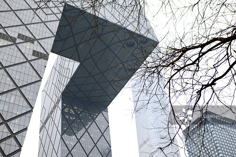 北京：中央广播电视台大楼图片素材