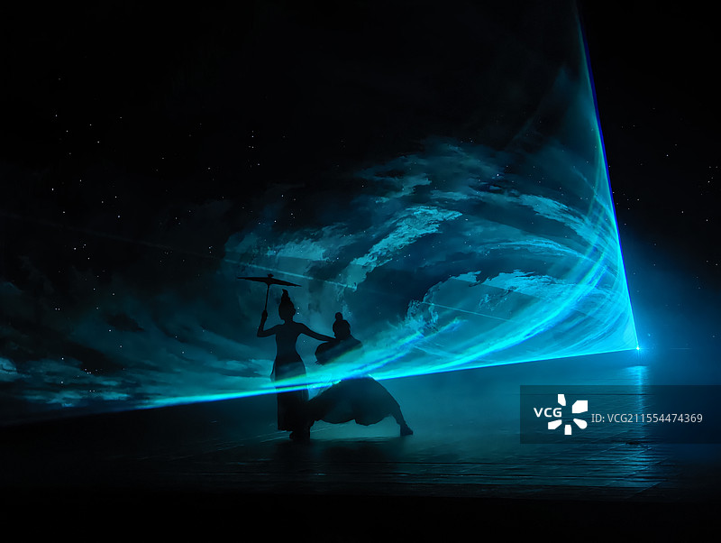 千古情舞台表演图片素材