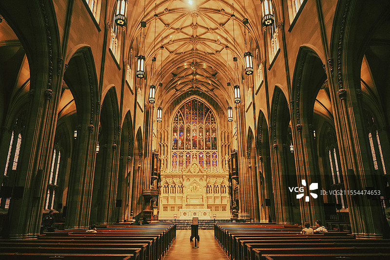 纽约三一教堂图片素材