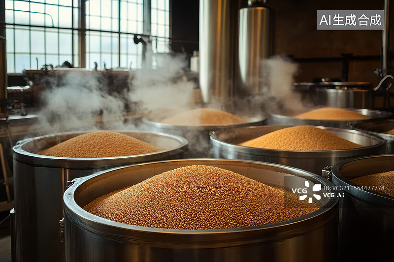 【AI数字艺术】蒸煮谷物的工艺图片素材