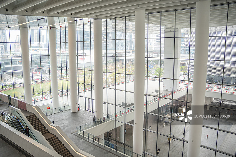 深圳红山美术馆内部建筑风光图片素材