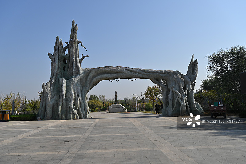 莱阳地质公园大门图片素材