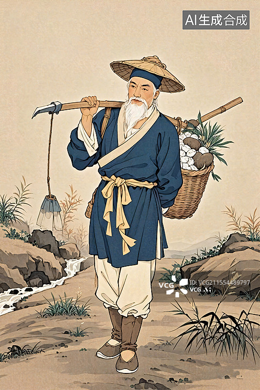 【AI数字艺术】古代历史名人画像珍图片素材