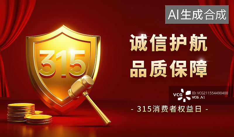 【AI数字艺术】金色盾牌图片素材