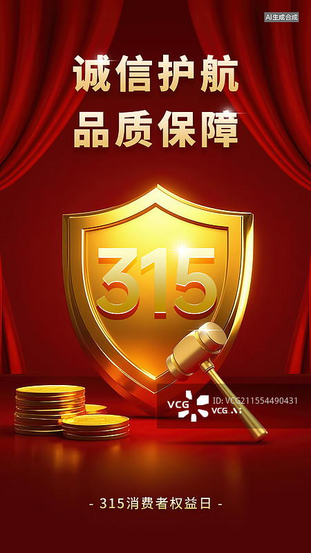 【AI数字艺术】金色盾牌图片素材