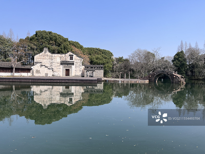 乌镇一角的戏台图片素材