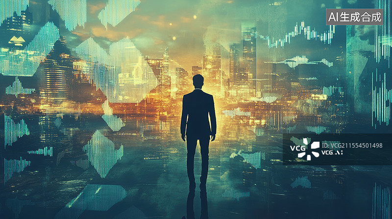 【AI数字艺术】科技经济商务图图片素材