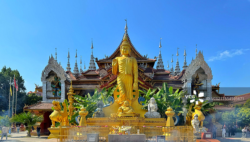 云南西双版纳总佛寺图片素材